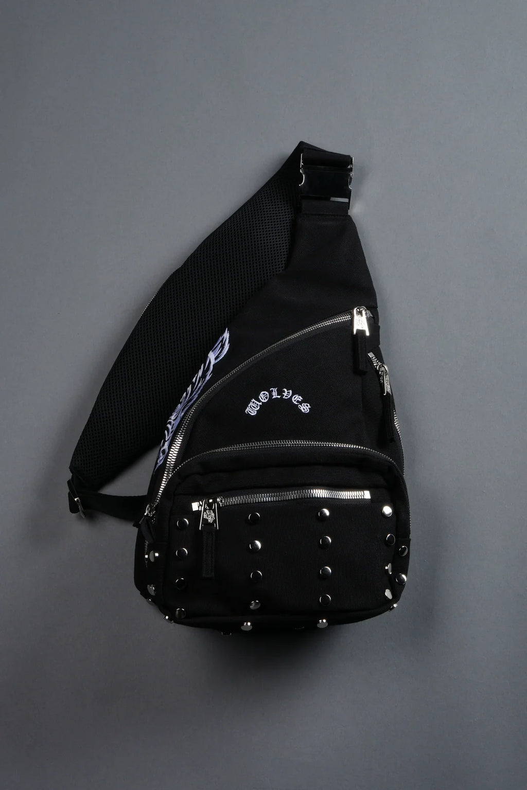 WOLF HEAD RONIN SIDE BAG IN BLACK