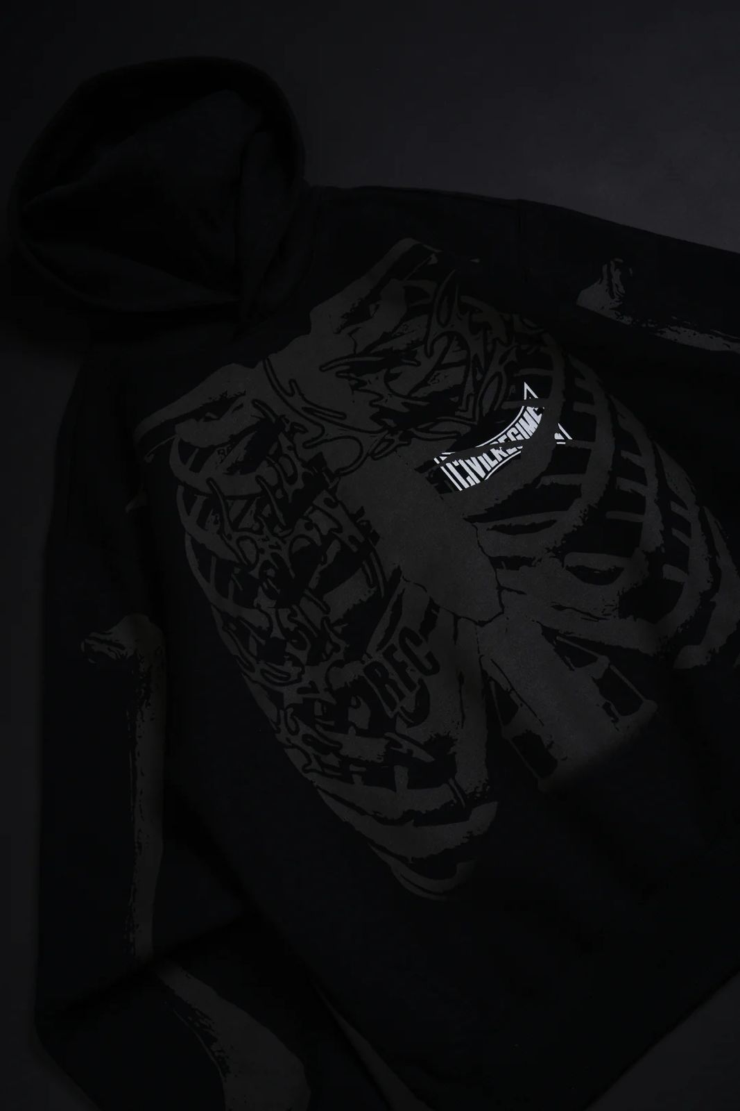 THEY LAUGHED CHAOS HOODIE IN BLACK