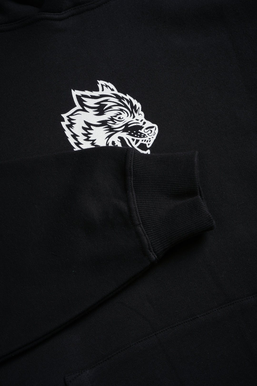 WOLVES HAVE YOUR BACK "PIERCE" HOODIE IN BLACK