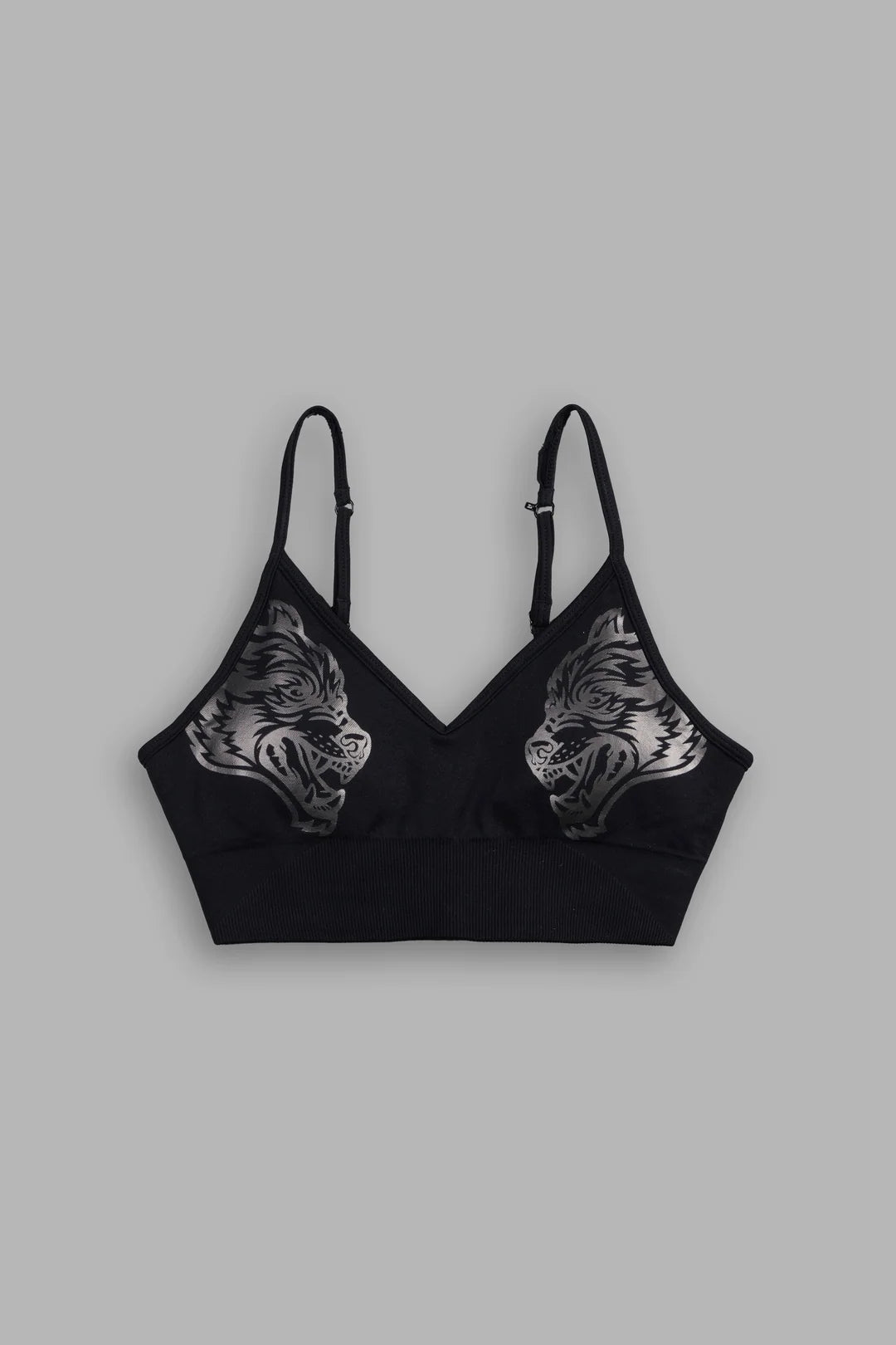 DUAL EVERSON SEAMLESS SPORTS BRA IN BLACK