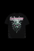 CAT STATUE AMERICAN CLASSIC OVERSIZED TEE IN BLACK