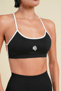 WOLF "LAYLA" SOFT SEAMLESS BRA IN BLACK/WHITE