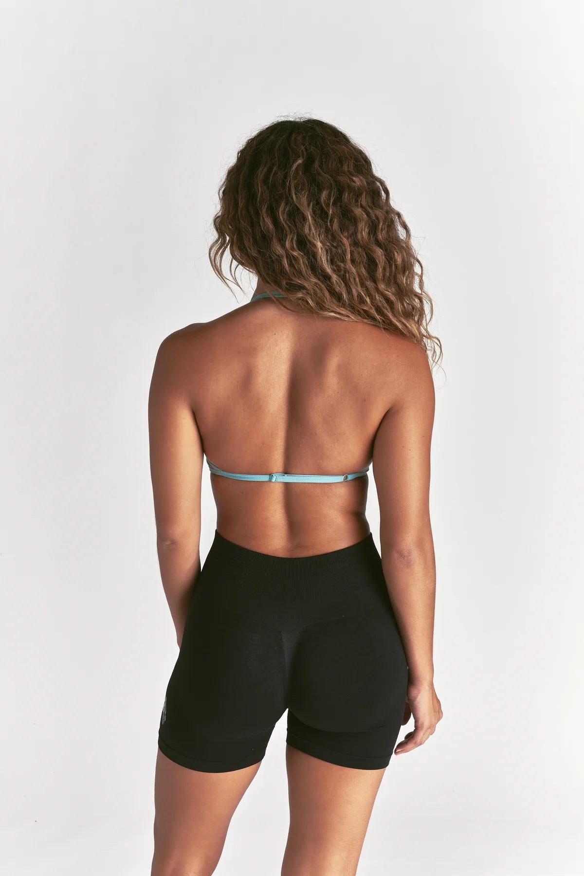 WOLF "LANA" HALTER ENERGY BRA IN DUSTY TURQUOISE