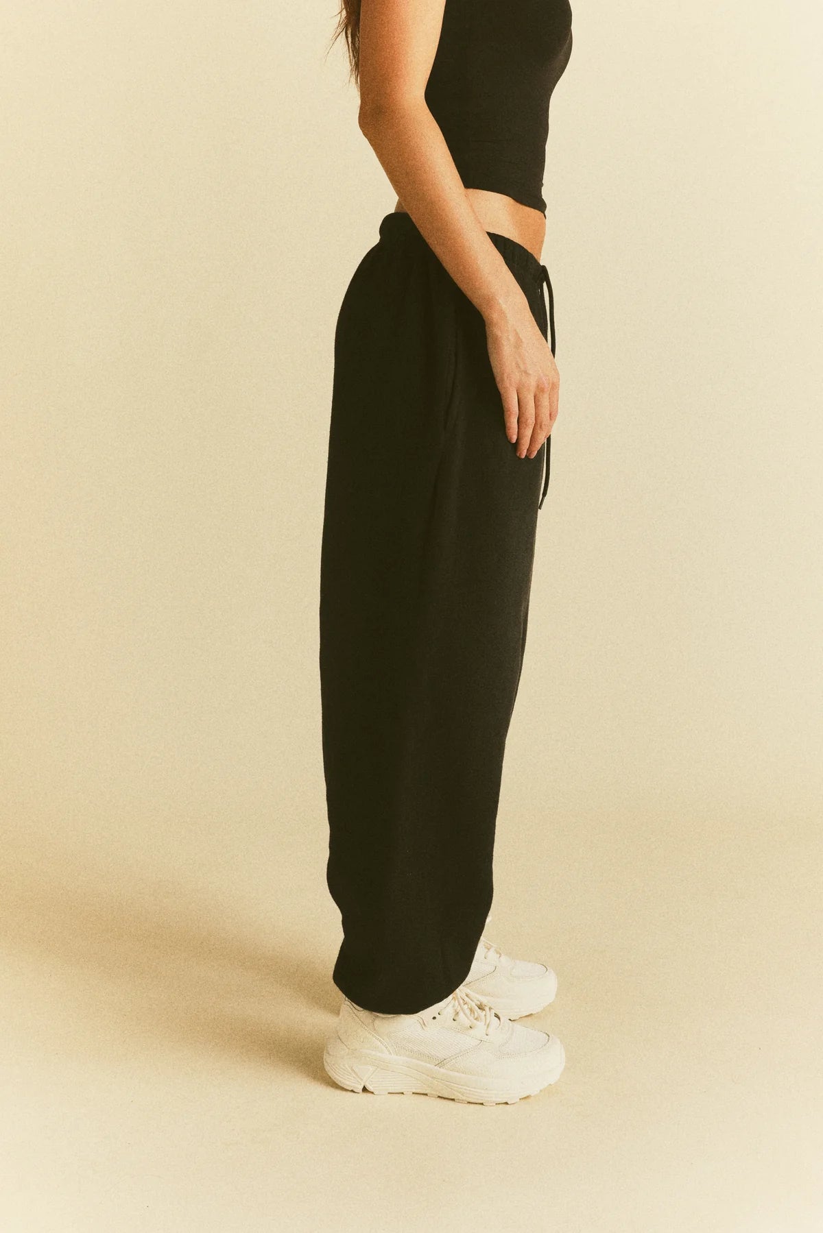 IT'S FOR US PREMIUM LOUNGER SWEAT PANTS IN BLACK