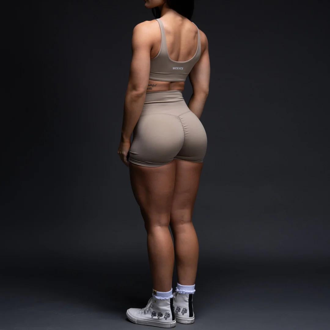 LOYALTY V3 "ENERGY" PUMP SHORTS IN TAUPE