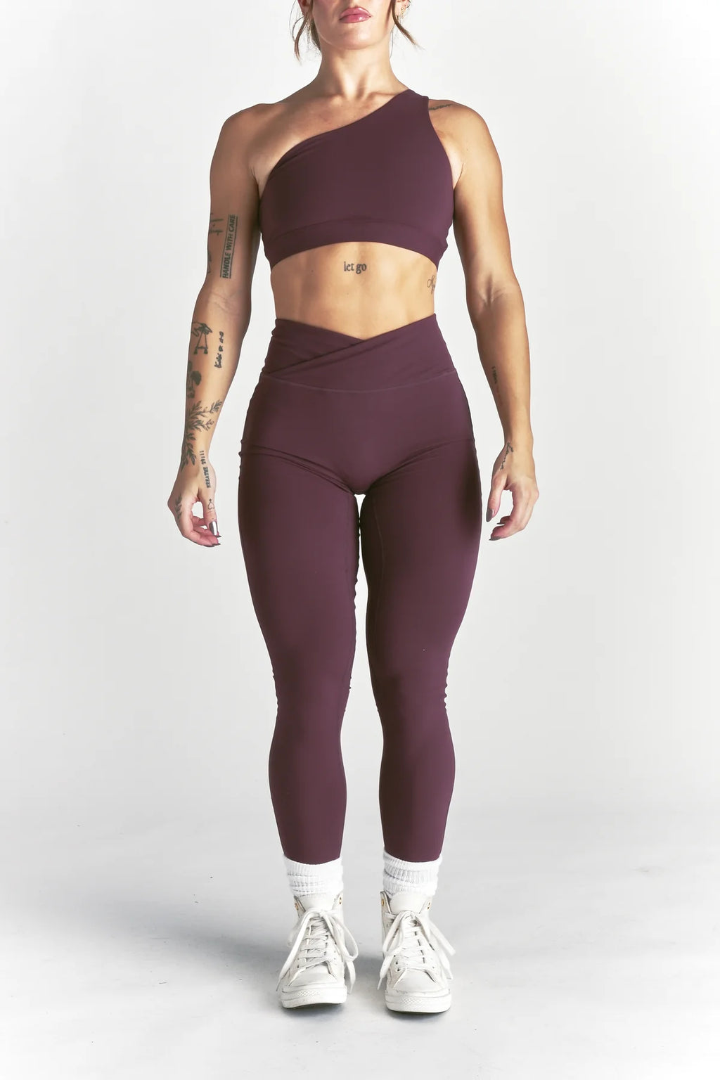 WOLF "PEARL" ENERGY LEGGINGS IN FIG