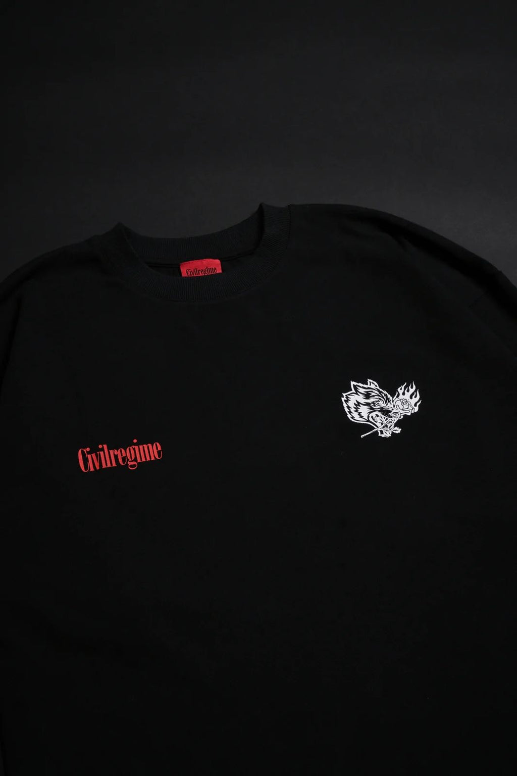 WOLF FROM CONCRETE AMERICAN CLASSIC OVERSIZED TEE IN BLACK