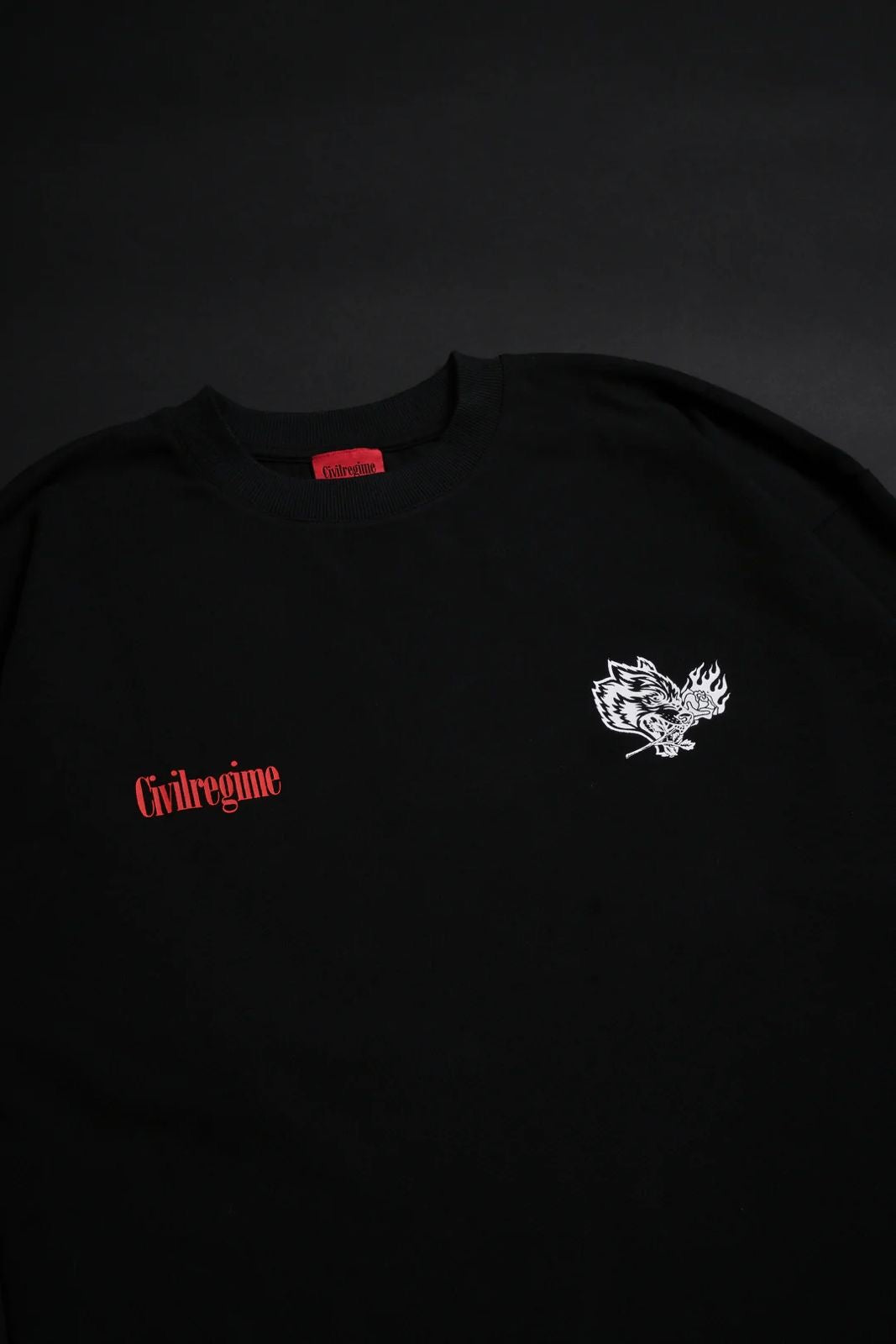 WOLF FROM CONCRETE AMERICAN CLASSIC OVERSIZED TEE IN BLACK