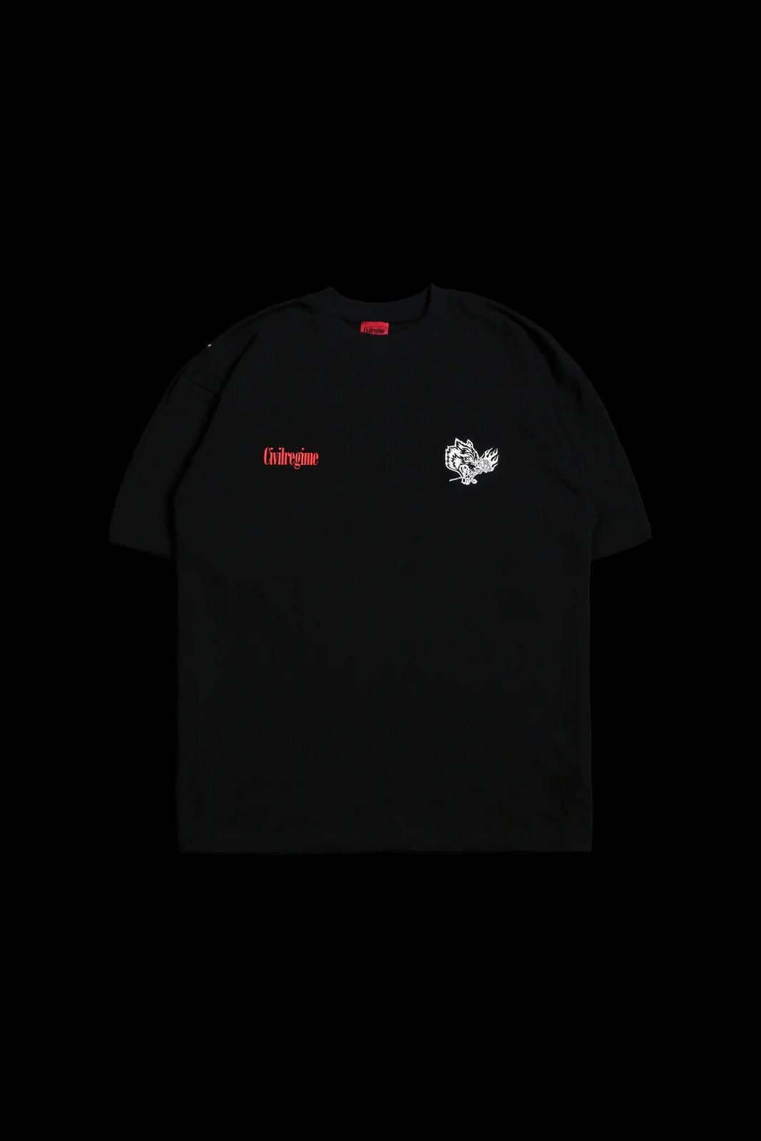 WOLF FROM CONCRETE AMERICAN CLASSIC OVERSIZED TEE IN BLACK