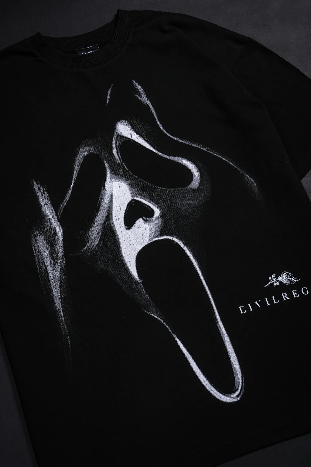 GHOST REGIME "SBS" AMERICAN CLASSIC OVERSIZED TEE IN BLACK