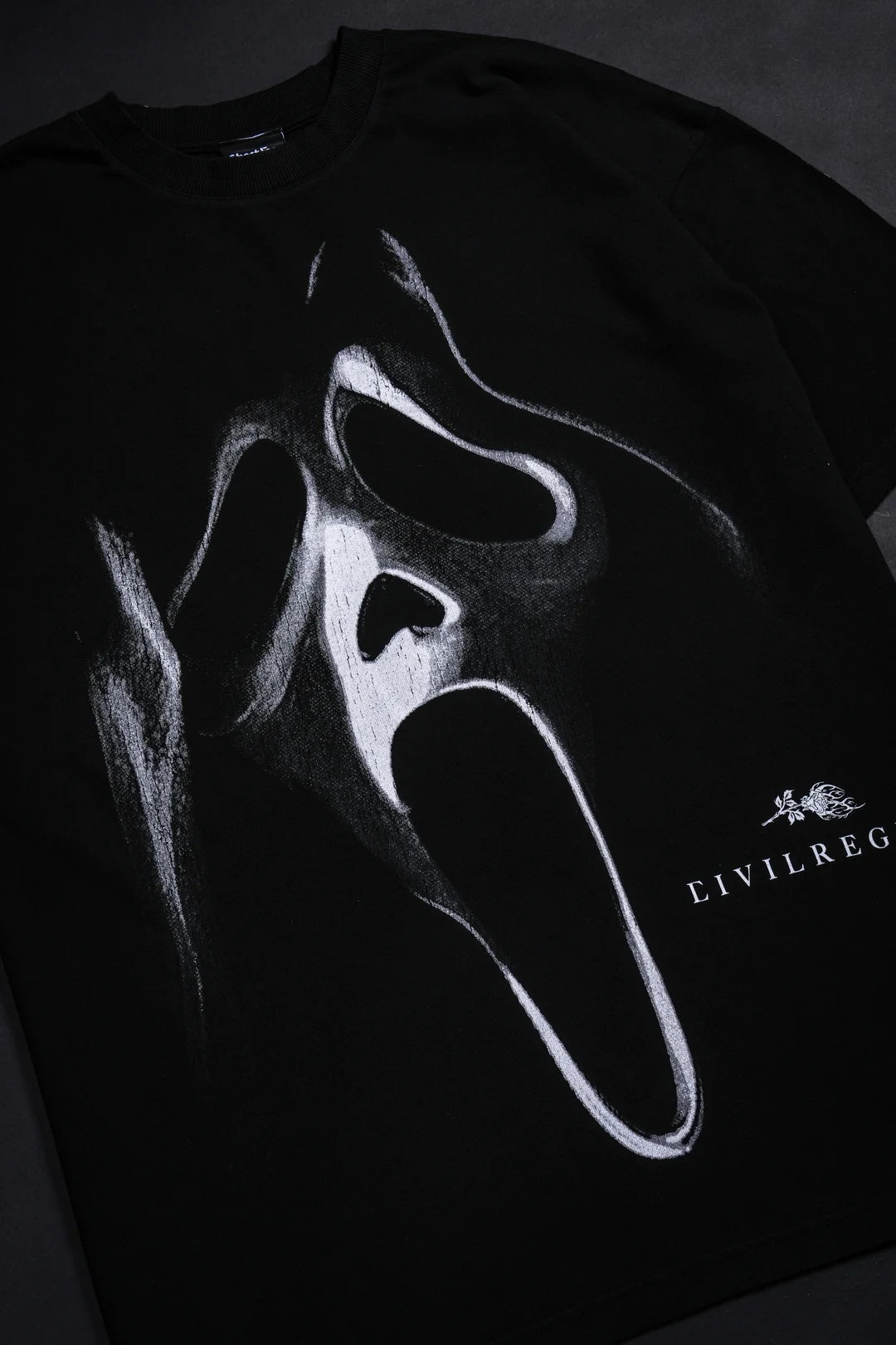 GHOST REGIME "SBS" AMERICAN CLASSIC OVERSIZED TEE IN BLACK