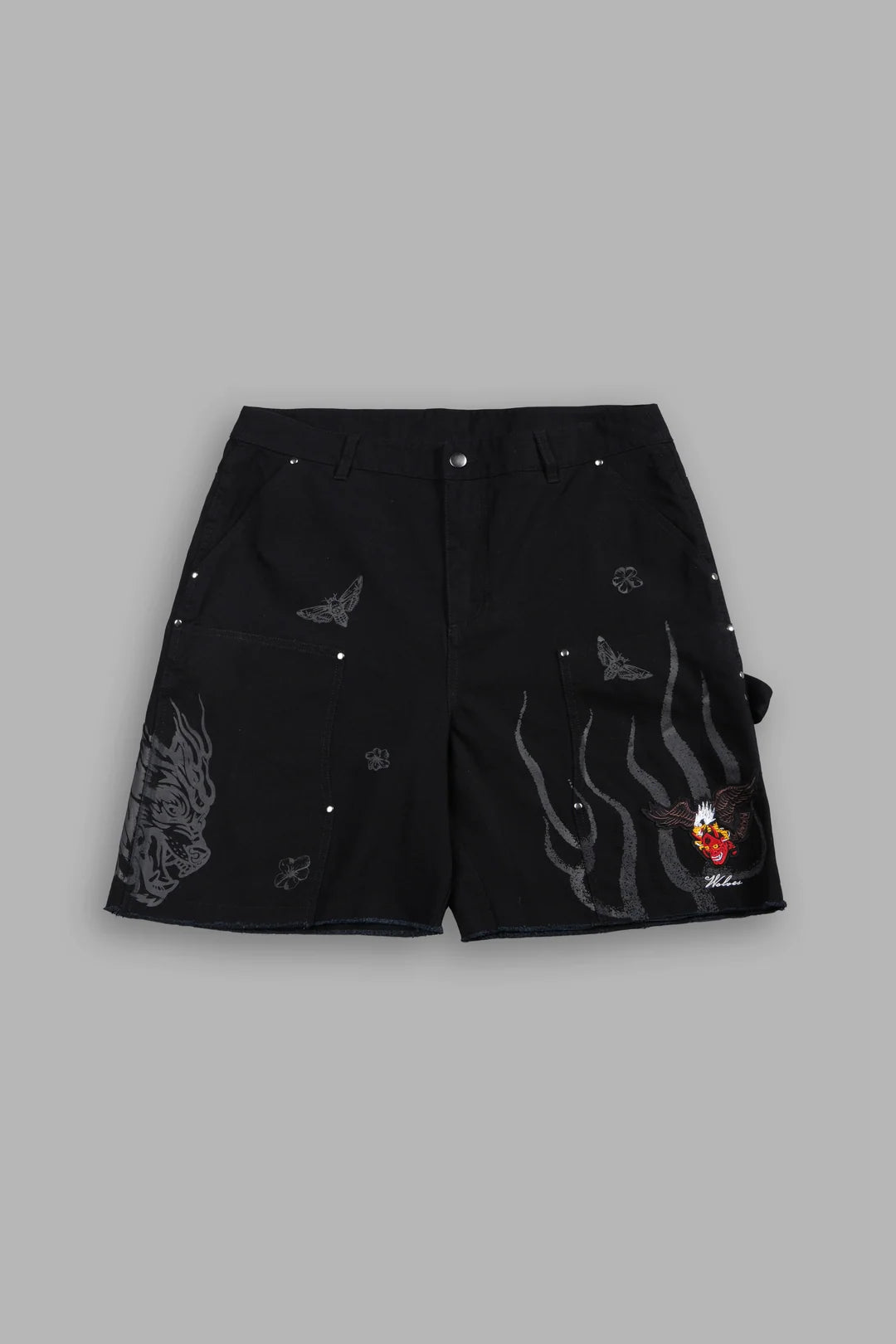 THE EAGLE & THE ONI HOFFA SHORTS IN BLACK