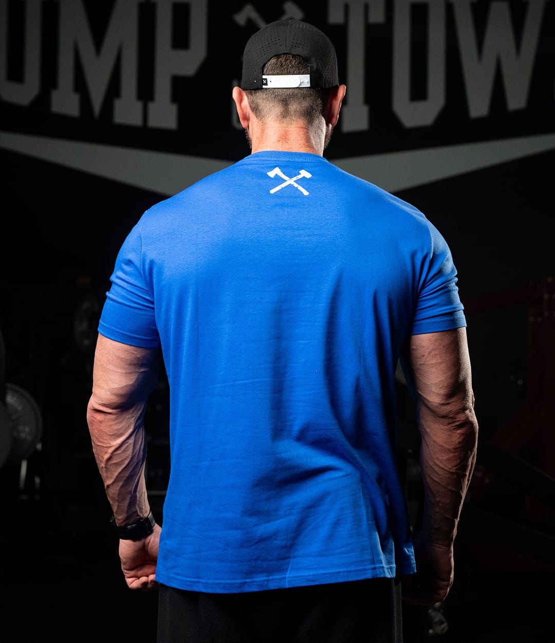 DEADLIFTS & GUMMY BEARS TEE IN BLUE