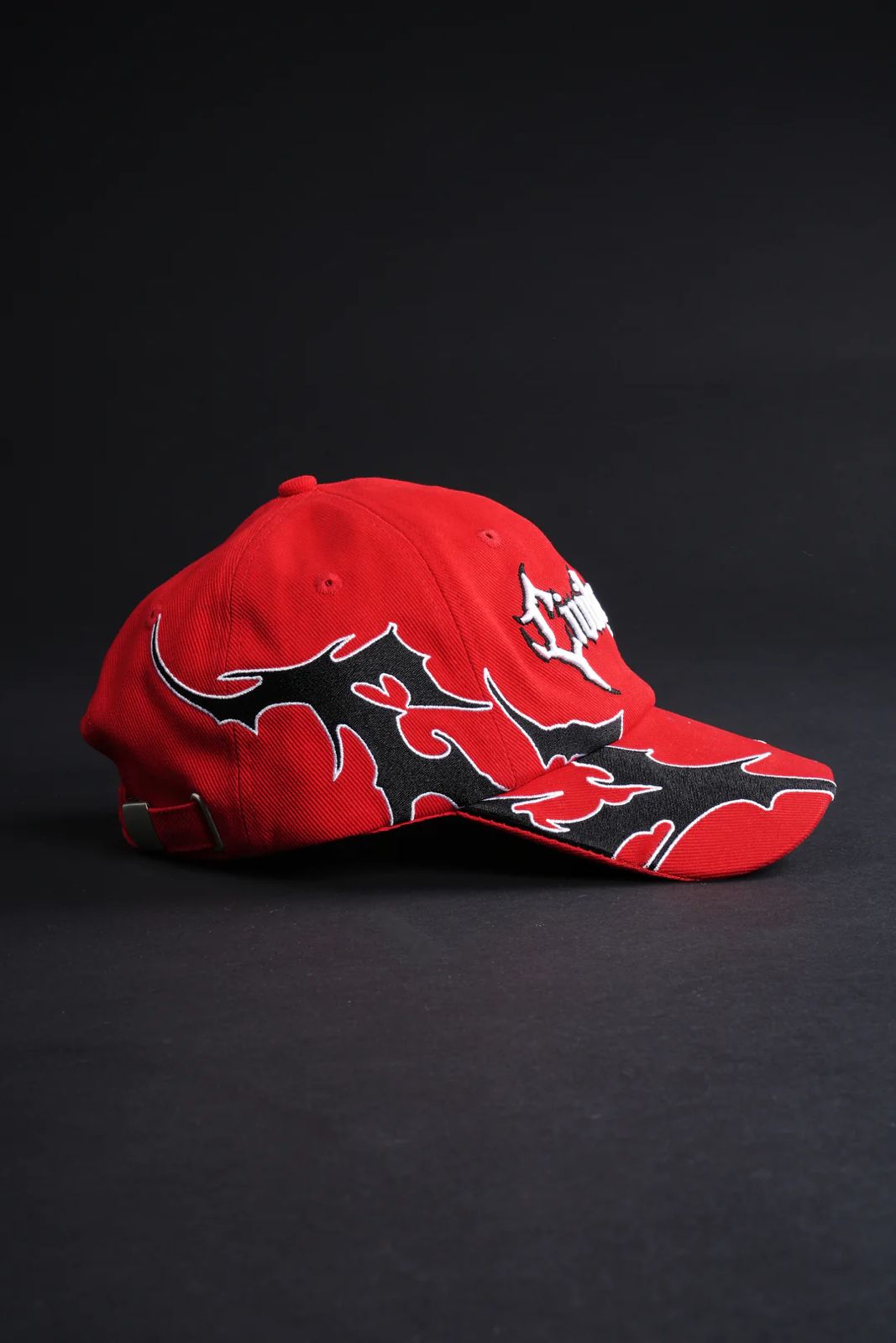 CIVIL CHAOS DAD HAT IN RED