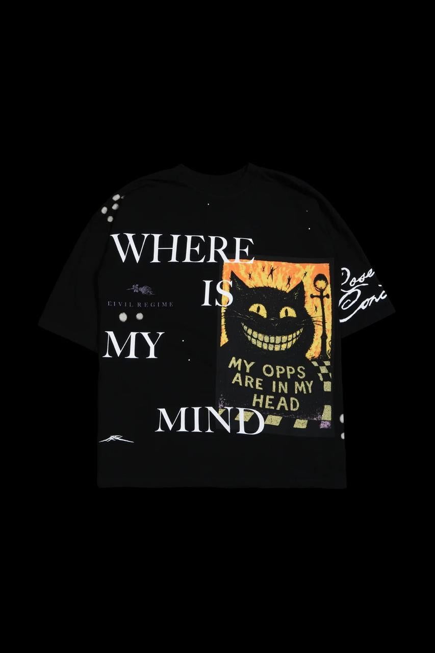 WHERE IS MY MIND 199X OVERSIZED TEE IN BLACK