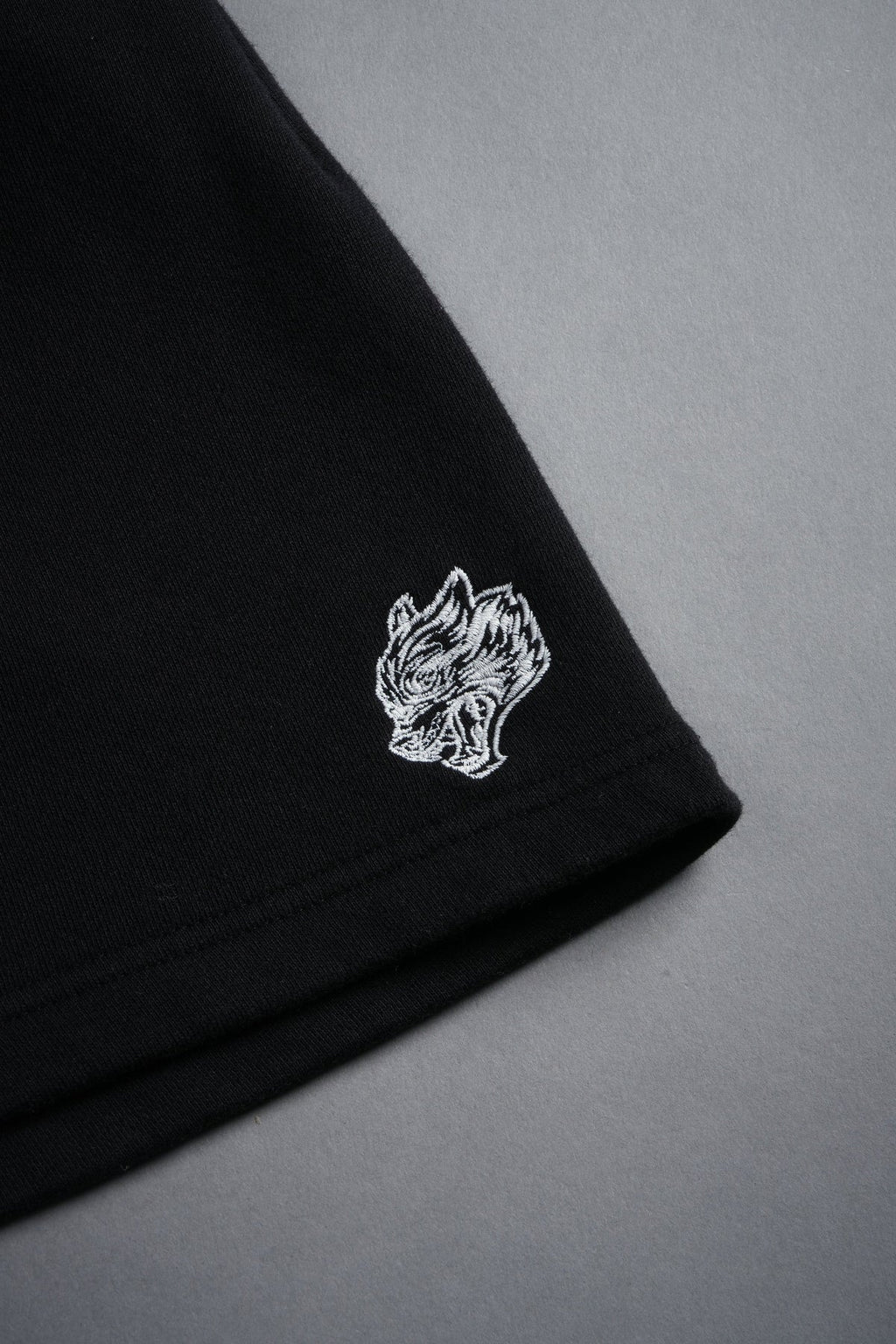 DUAL OVERSIZED POST LOUNGE SWEAT SHORTS IN BLACK
