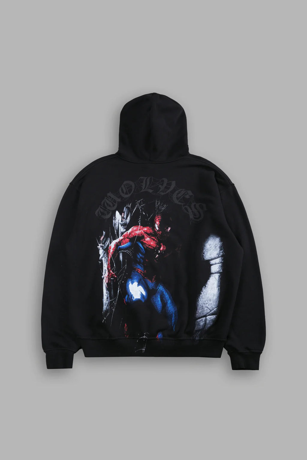 WEBS AND SHADOWS "PIERCE" HOODIE IN BLACK