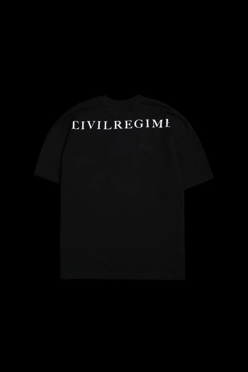 CAT STATUE AMERICAN CLASSIC OVERSIZED TEE IN BLACK