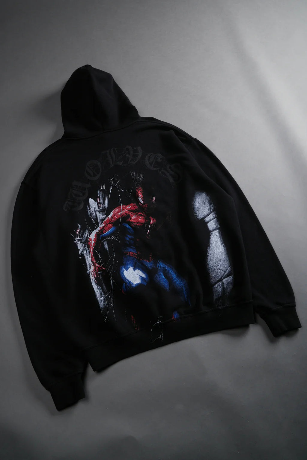WEBS AND SHADOWS "PIERCE" HOODIE IN BLACK