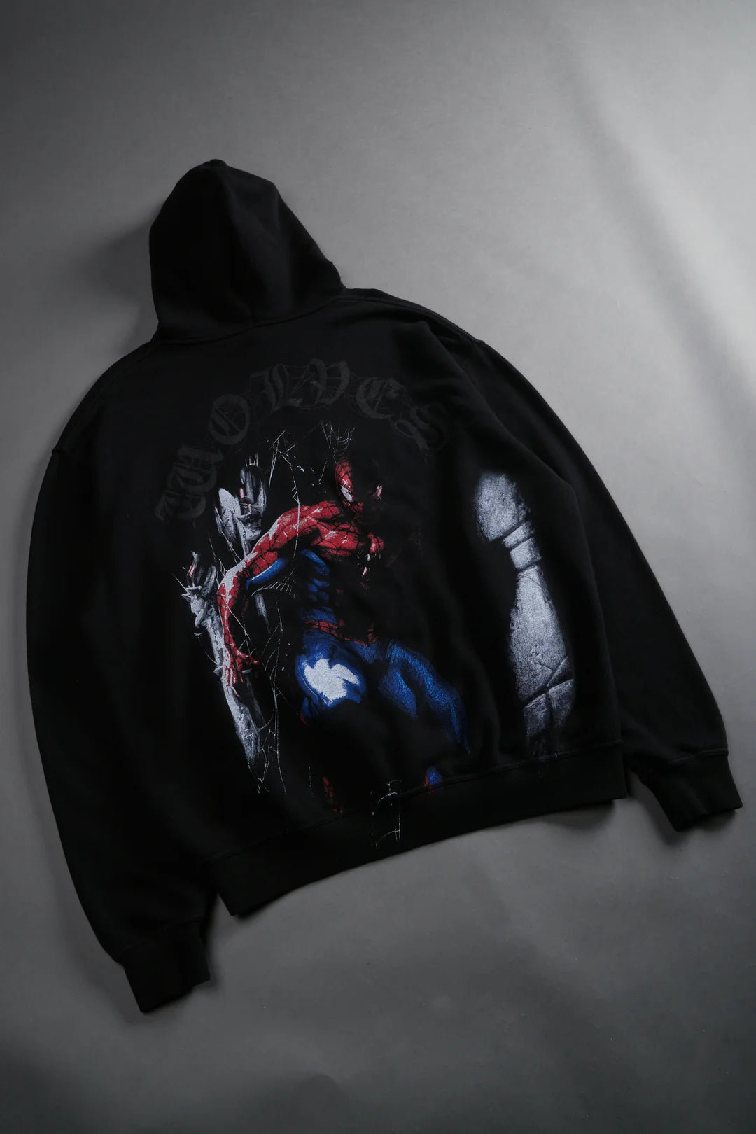 WEBS AND SHADOWS "PIERCE" HOODIE IN BLACK