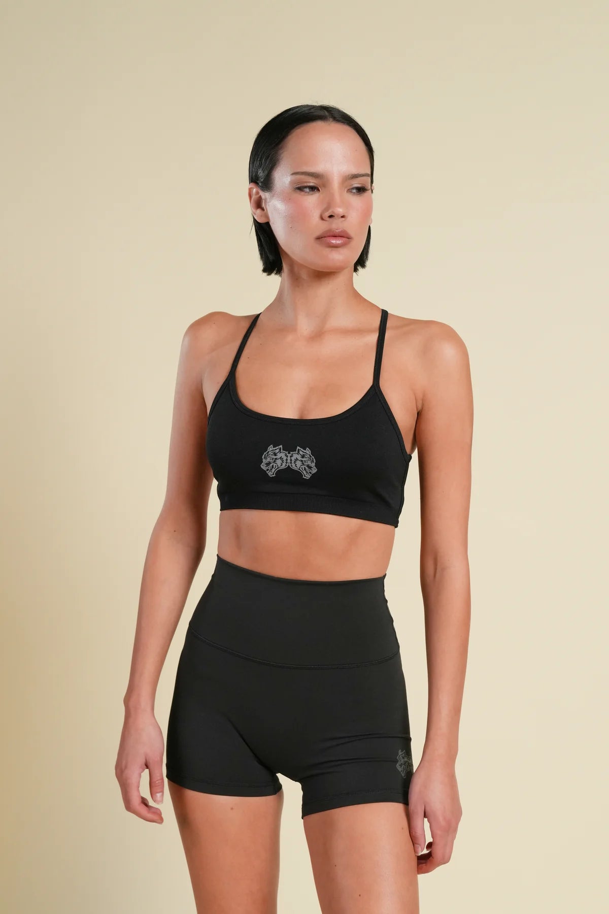 IYKYK "EMMA" ENERGY SHORTS IN BLACK