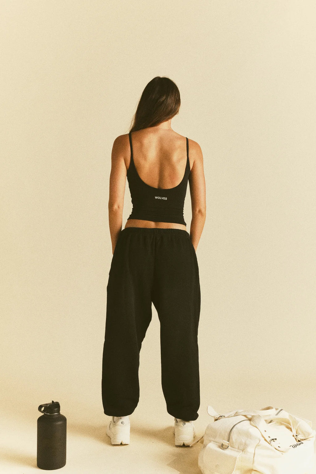 IT'S FOR US PREMIUM LOUNGER SWEAT PANTS IN BLACK