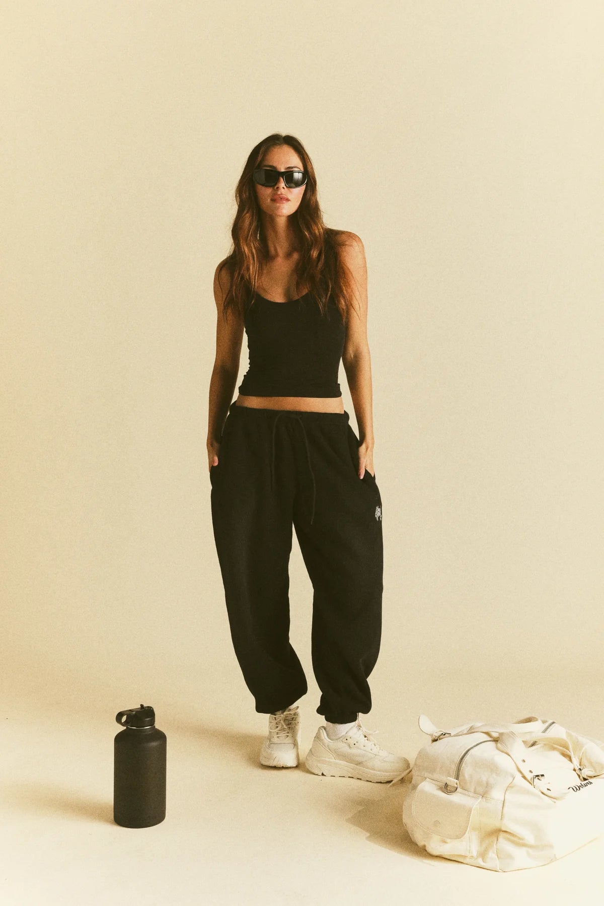 IT'S FOR US PREMIUM LOUNGER SWEAT PANTS IN BLACK