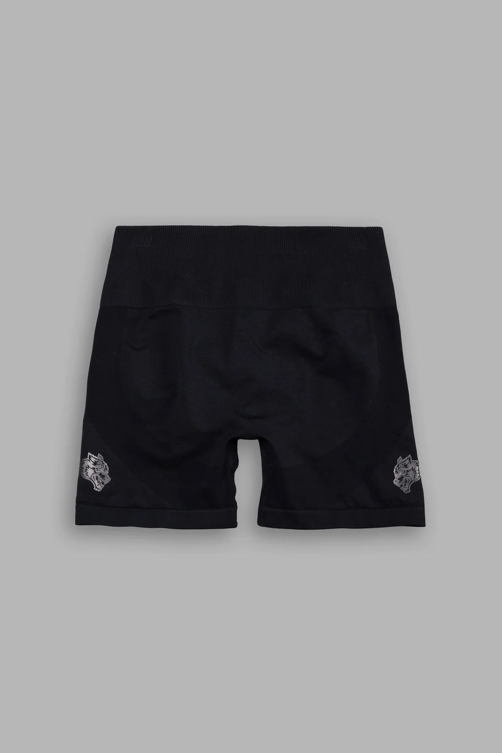 DUAL SHE WOLF SEAMLESS EVERSON TRAINING SHORTS IN BLACK