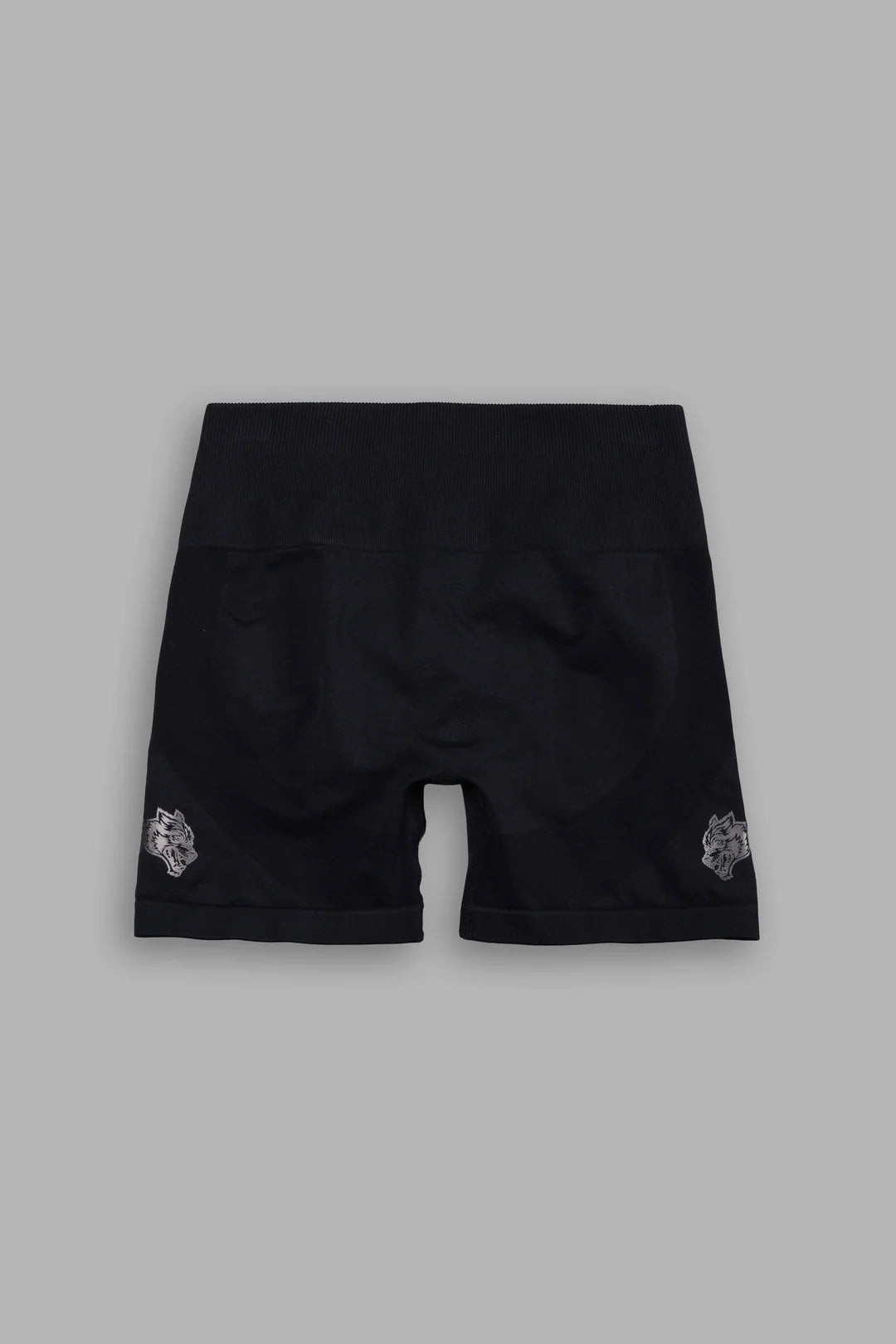 DUAL SHE WOLF SEAMLESS EVERSON TRAINING SHORTS IN BLACK