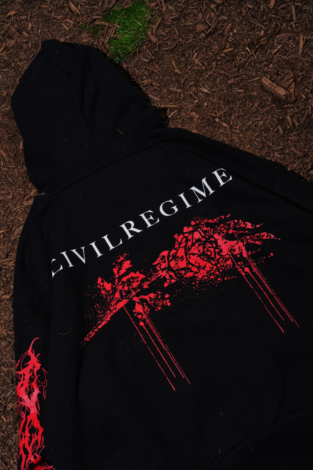CRYSTAL LAKE TALES FOREVER HOODIE IN BLACK
