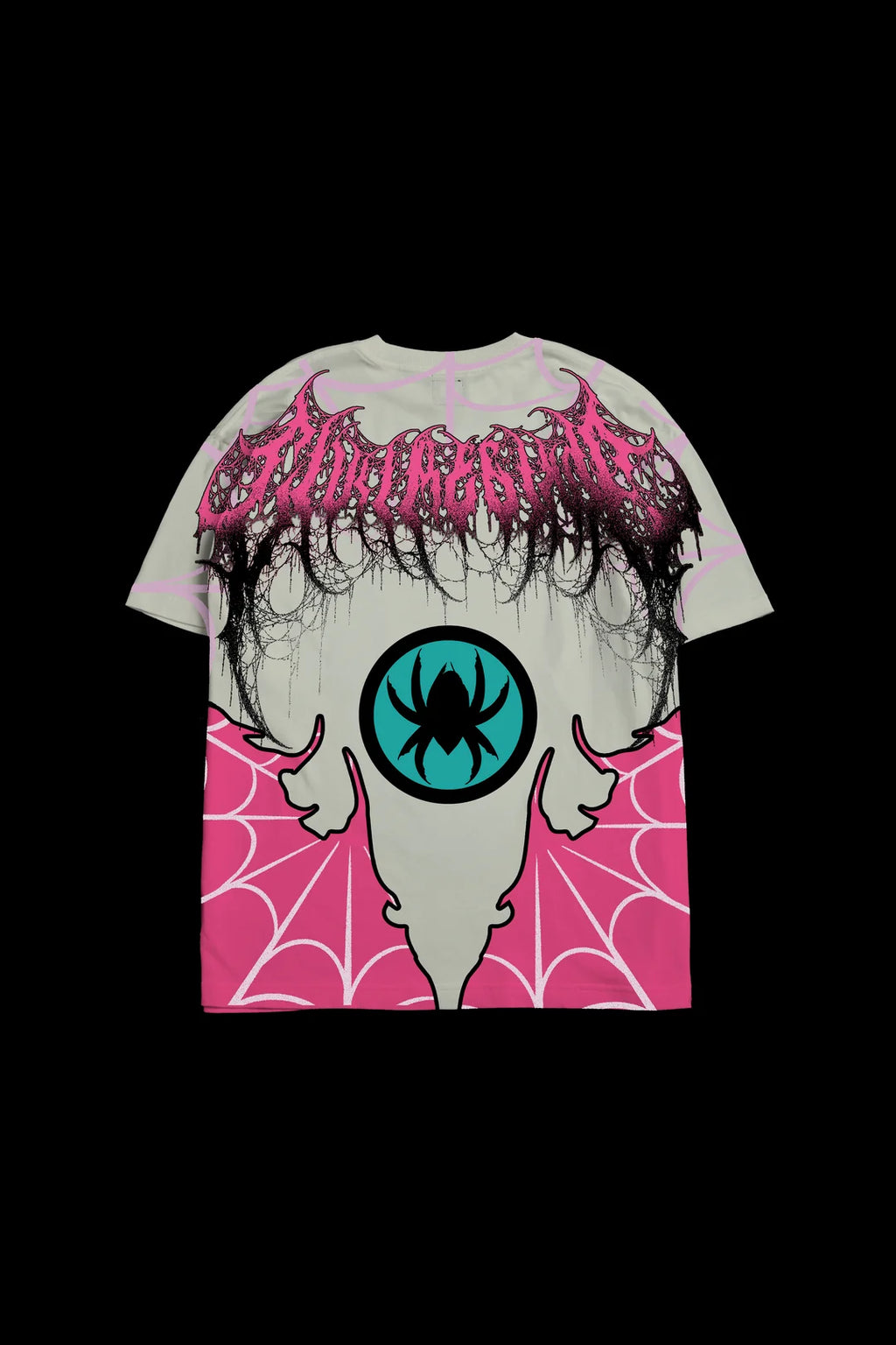 GHOST WEBS AMERICAN CLASSIC OVERSIZED TEE IN BUTTER