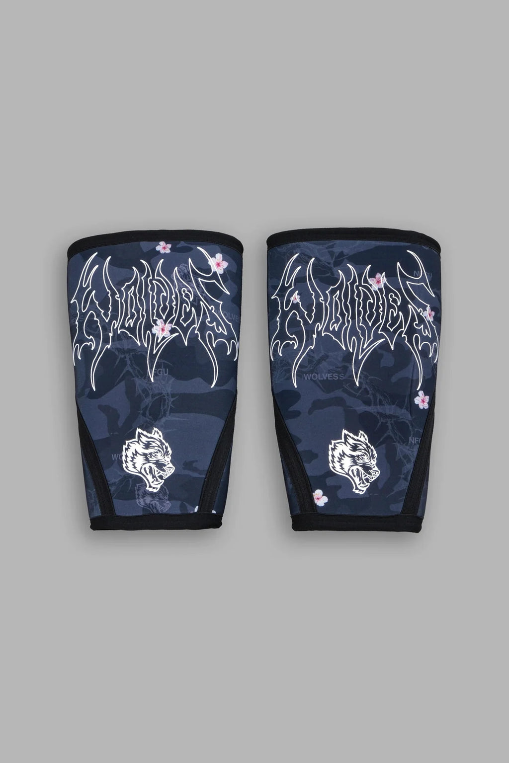 WARRIOR IN THE GARDEN PRINT KNEE SLEEVES IN WARRIOR IN A GARDEN BLACK CAMO