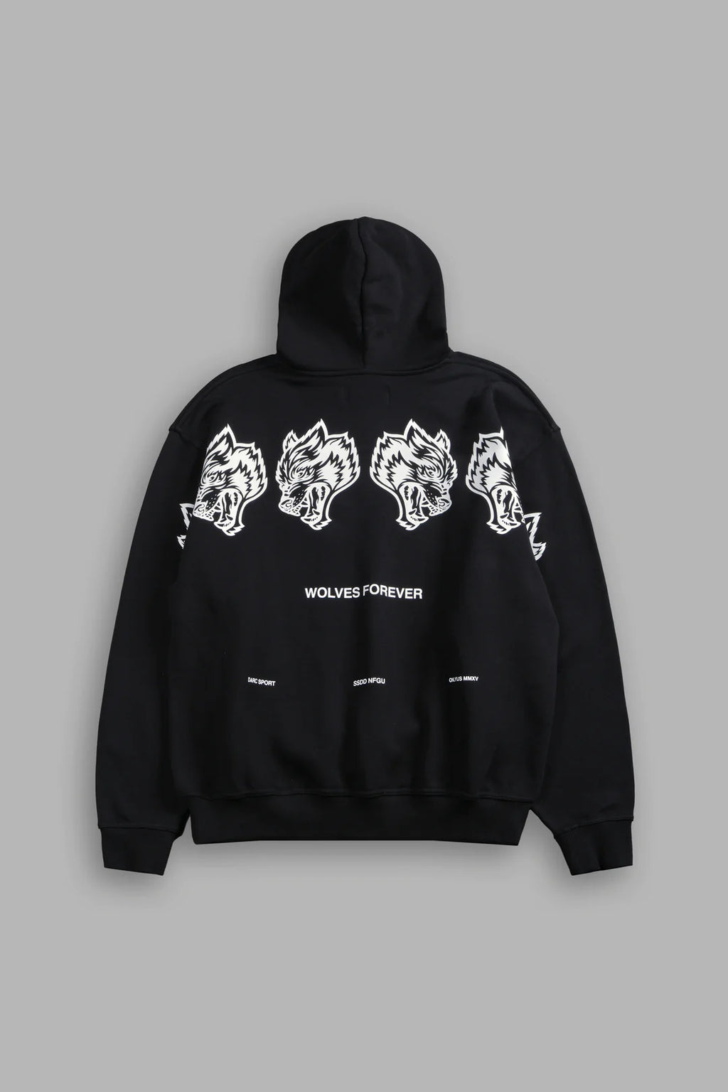 WOLVES HAVE YOUR BACK "PIERCE" HOODIE IN BLACK