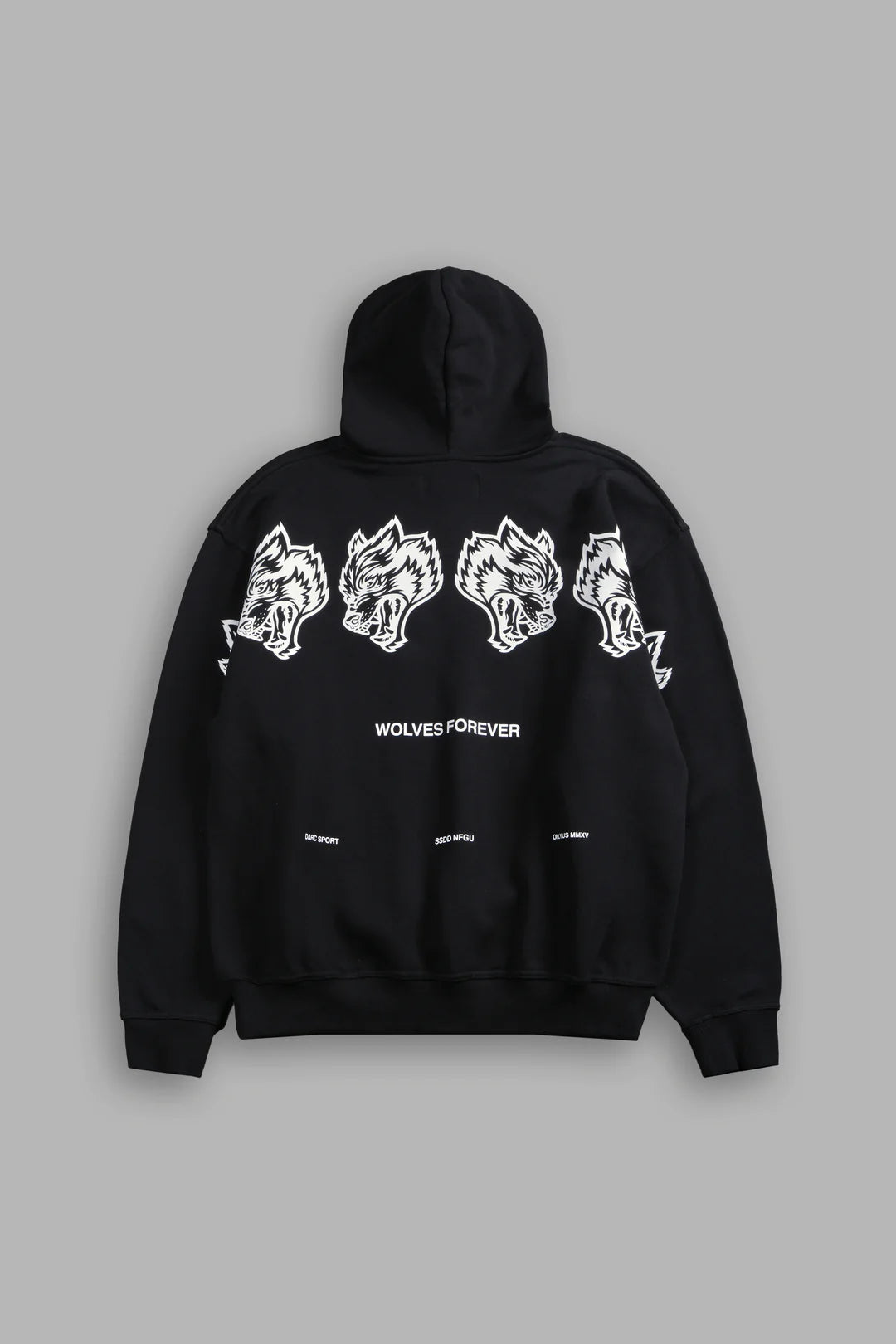 WOLVES HAVE YOUR BACK "PIERCE" HOODIE IN BLACK