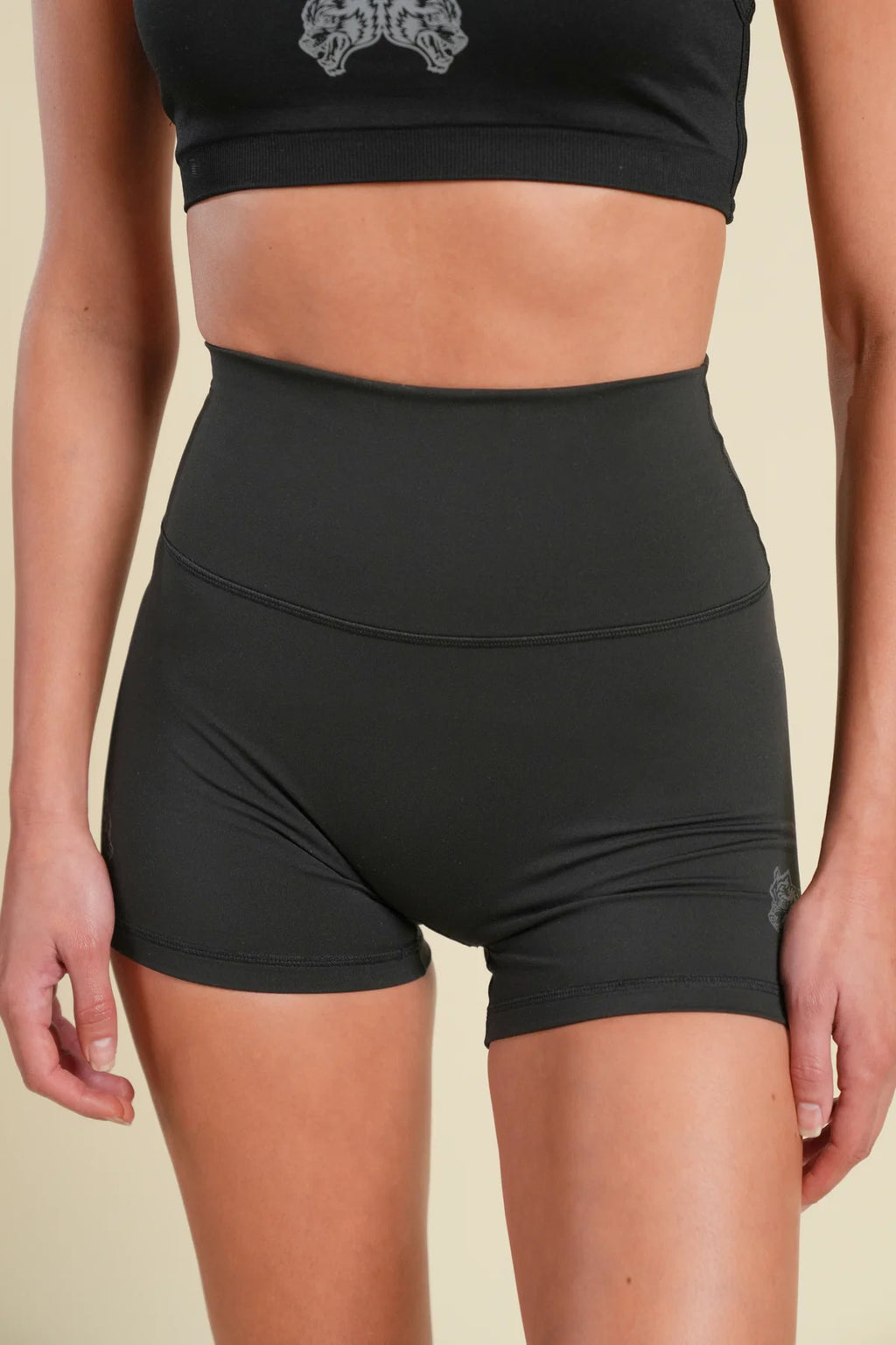 IYKYK "EMMA" ENERGY SHORTS IN BLACK