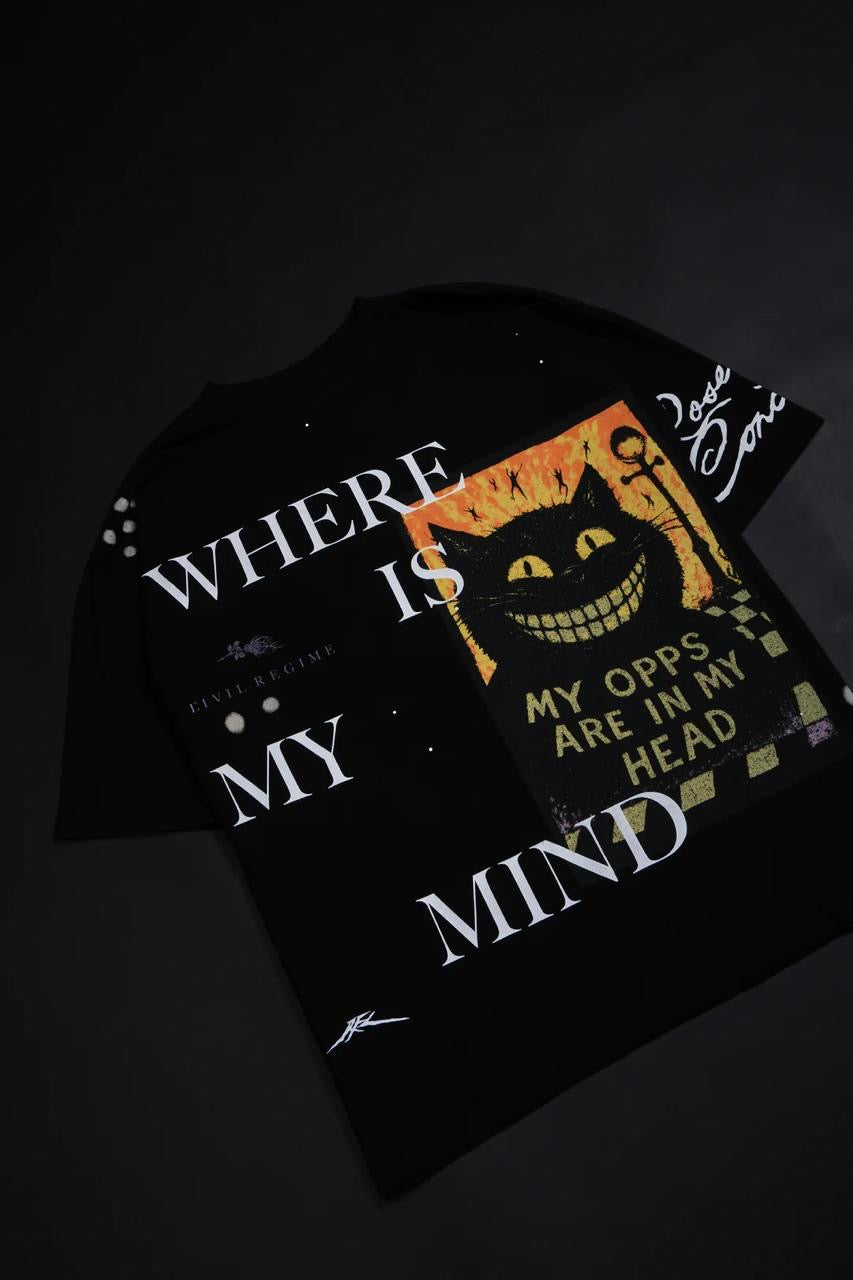WHERE IS MY MIND 199X OVERSIZED TEE IN BLACK