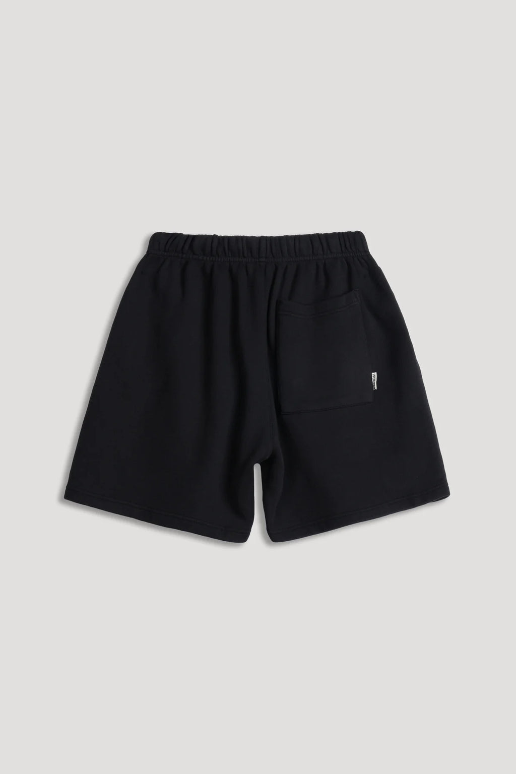 DUAL OVERSIZED POST LOUNGE SWEAT SHORTS IN BLACK