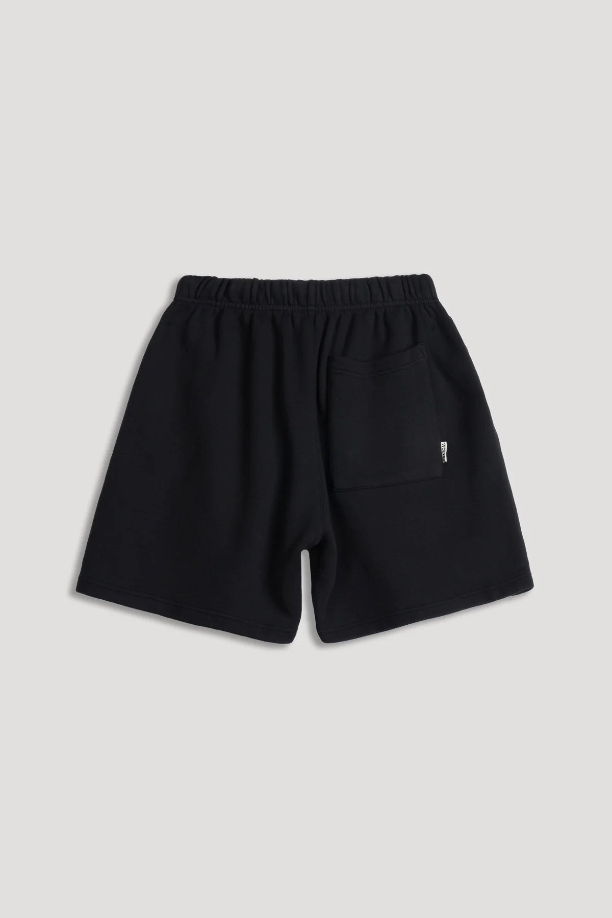 DUAL OVERSIZED POST LOUNGE SWEAT SHORTS IN BLACK