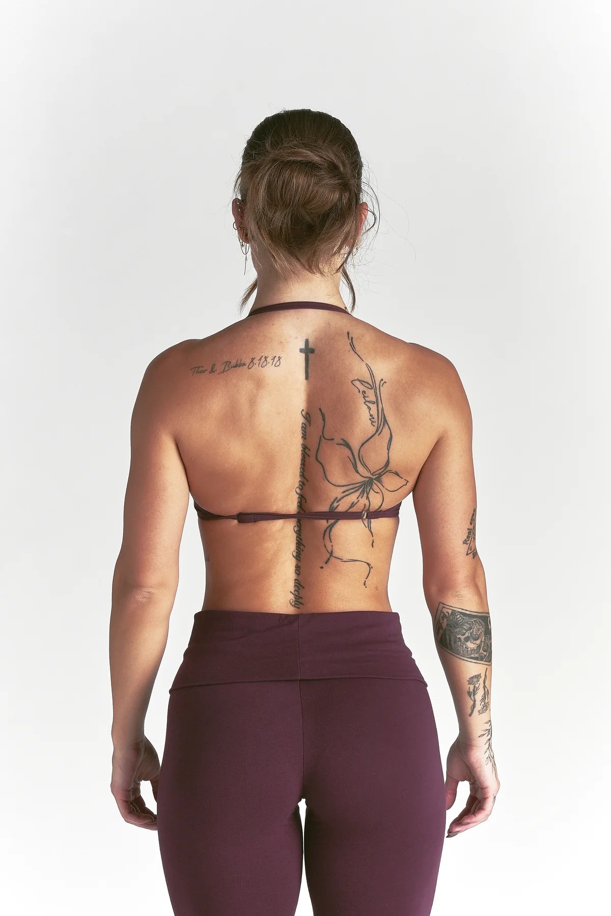 WOLF "LANA" HALTER ENERGY BRA IN FIG