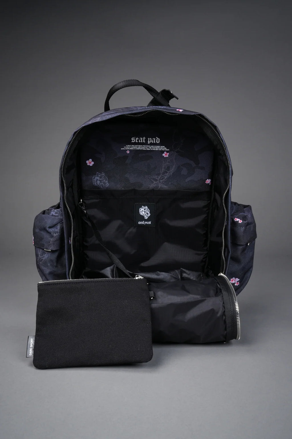 WOLVES ALL DAY BACKPACK IN WARRIOR IN A GARDEN BLACK CAMO
