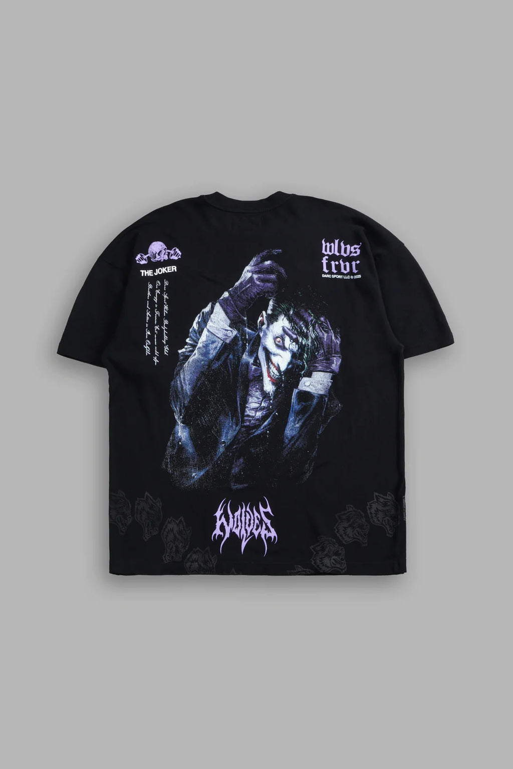 DARC JOKER "SIDE BY SIDE" SERIES PREMIUM OVERSIZED TEE IN BLACK