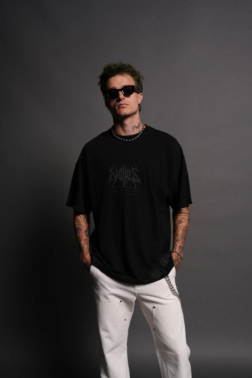 DARC JOKER "SIDE BY SIDE" SERIES PREMIUM OVERSIZED TEE IN BLACK