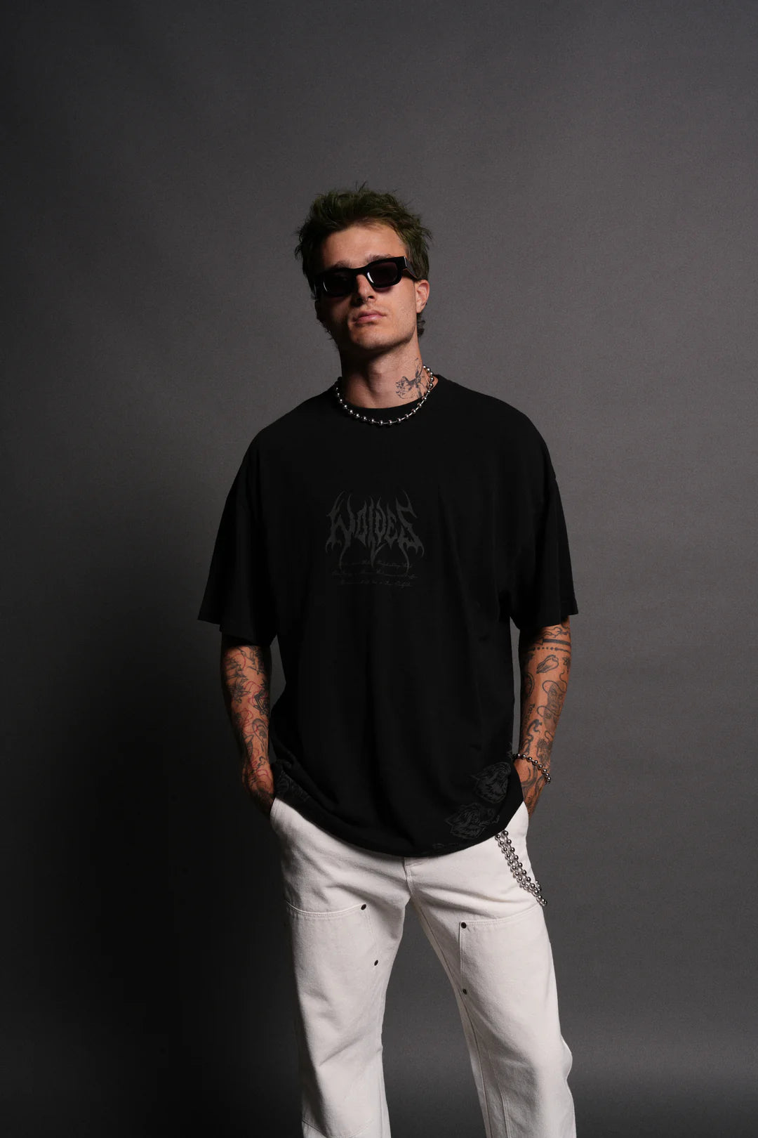 DARC JOKER "SIDE BY SIDE" SERIES PREMIUM OVERSIZED TEE IN BLACK