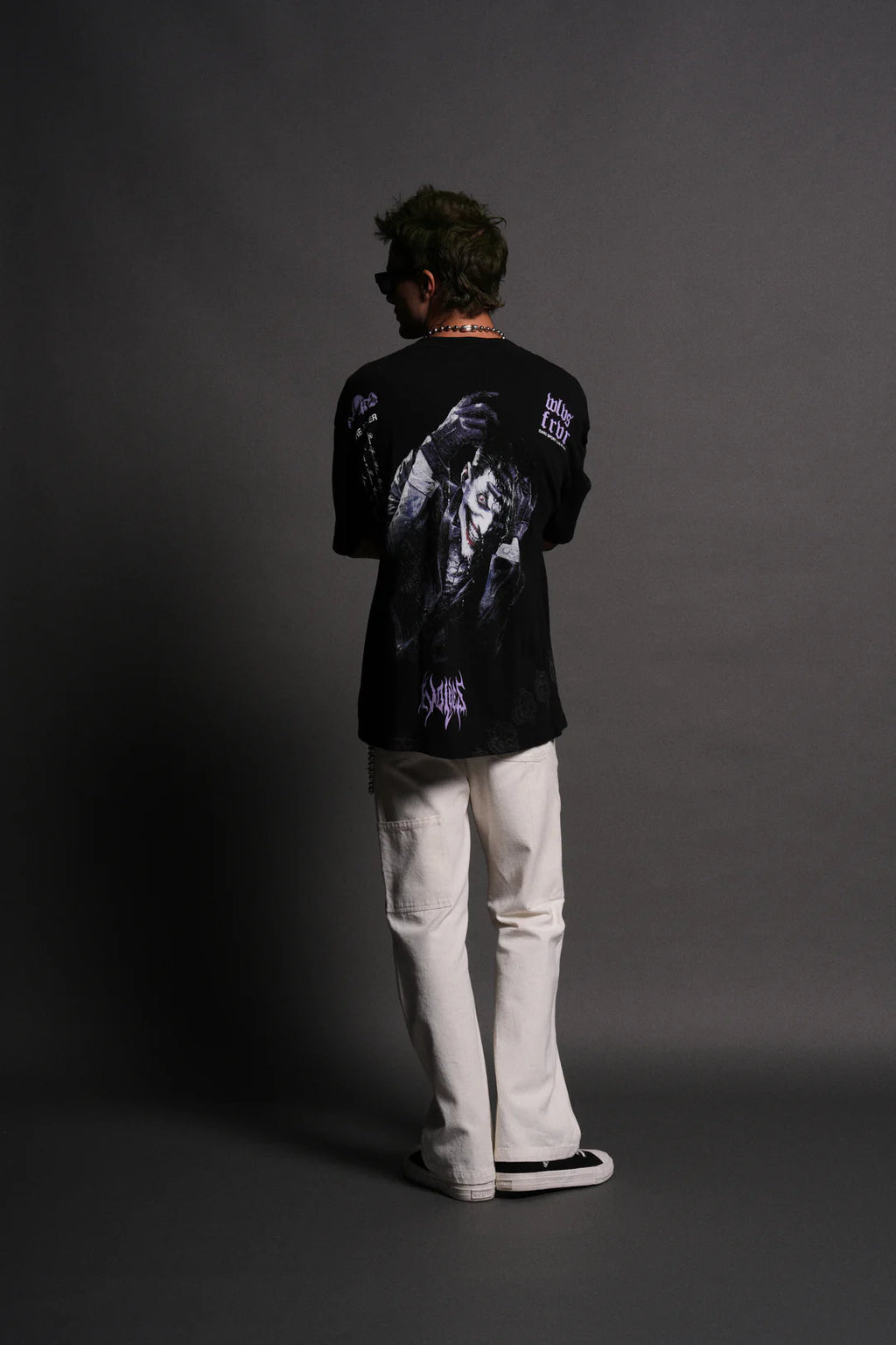 DARC JOKER "SIDE BY SIDE" SERIES PREMIUM OVERSIZED TEE IN BLACK