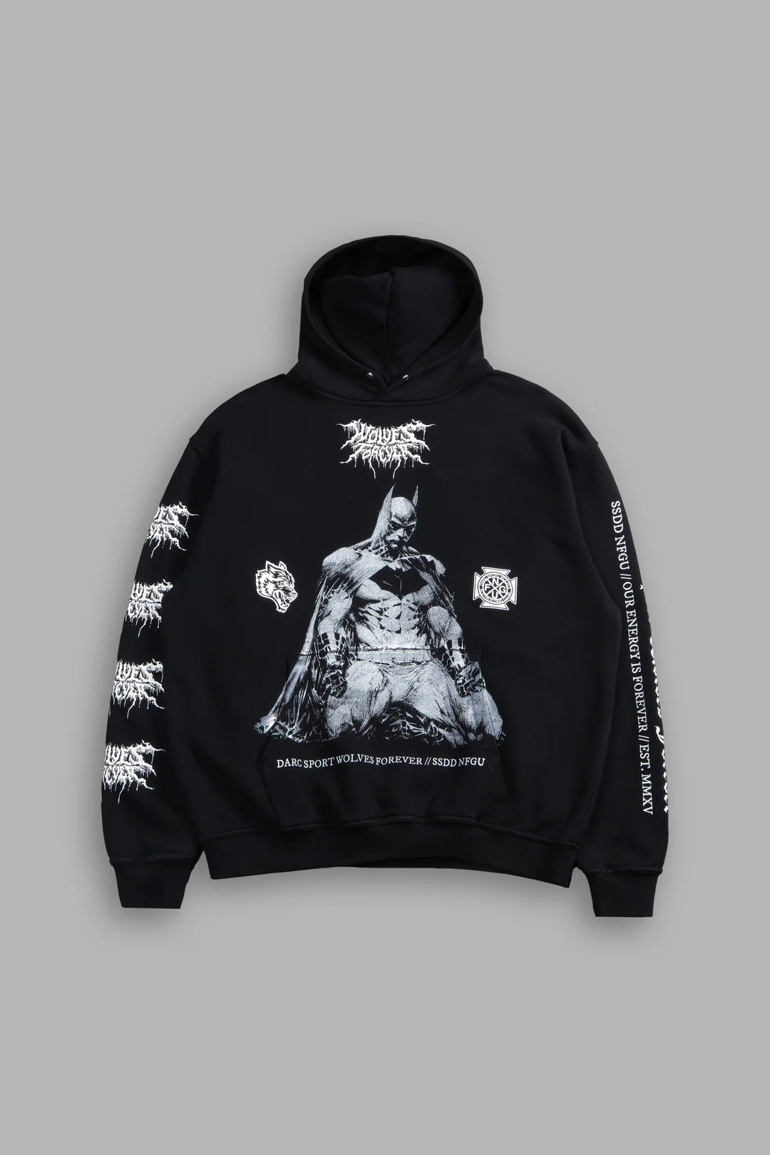 WHERE SHADOWS BEGIN "PIERCE" HOODIE IN BLACK