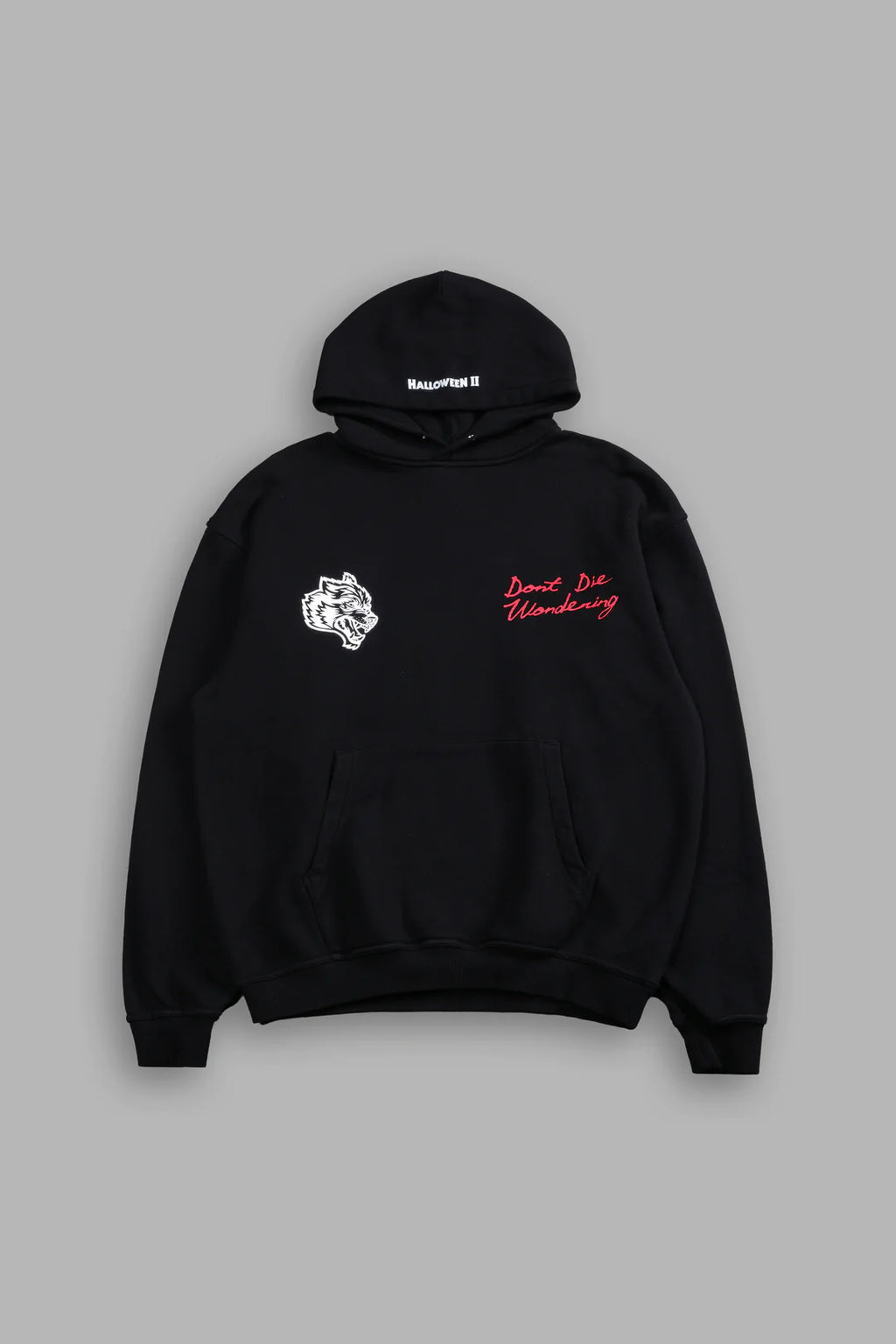 NOWHERE TO RUN "PIERCE" HOODIE IN BLACK DRIFT WASH