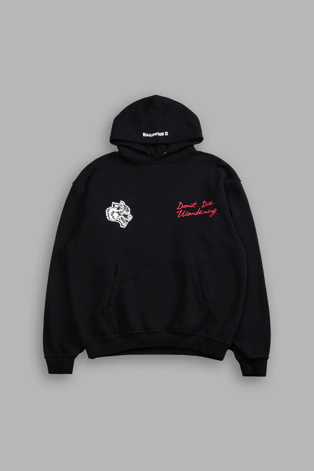 NOWHERE TO RUN "PIERCE" HOODIE IN BLACK DRIFT WASH