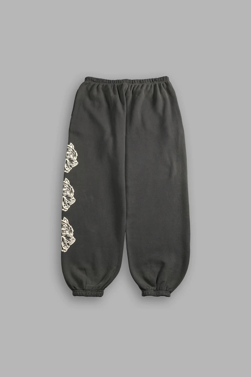 HEART CHERUB LIGHTWEIGHT LOUNGER SWEAT PANTS IN WOLF GRAY HALO WASH