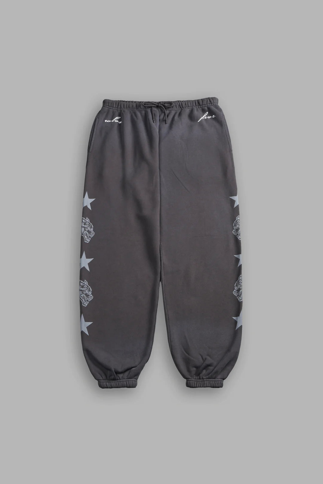 WOLF STAR LIGHTWEIGHT LOUNGER SWEAT PANTS IN WOLF GRAY DRIFT WASH