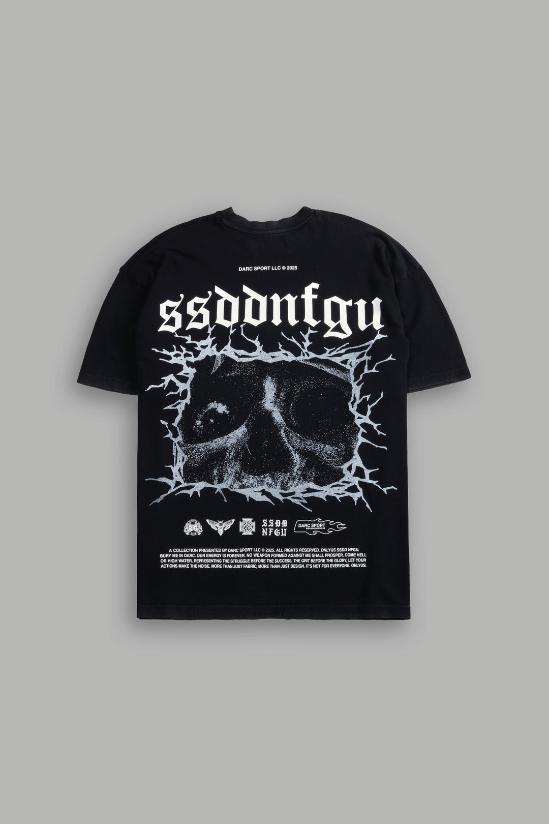 OUR BLOOD "PREMIUM" OVERSIZED TEE IN BLACK